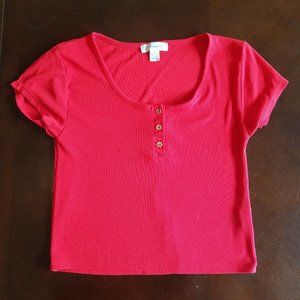 Red Cropped T-shirt